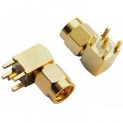 SMA Male PCB Mount Right Angle RF Connector